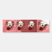Valentines - Key to My Heart Old English Sheepdog Bumper Stickers