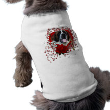 Valentines - Key to My Heart - Saint Bernard - Mae Dog Clothes