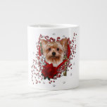 Valentines - Key to My Heart - Yorkshire Terrier Jumbo Mug