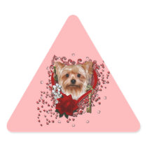 Valentines - Key to My Heart - Yorkshire Terrier Sticker