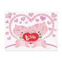 Valentines Kittens postcards