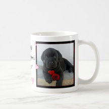 Valentine's labrador puppy mugs