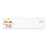 valentines little children lover couple cartoon bumper stickers