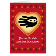 Valentine's Ninja card