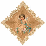 Valentines Ornament Card and Gift - Vintage photo sculptures