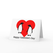 Valentines Penguin Love Couple Greeting Card