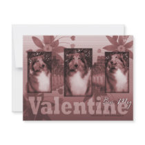 Valentines - Pink Reflective Valentine - Collie