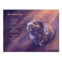 Valentine's Postcard with Singing Guinea Pig