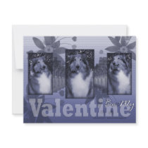 Valentines - Purple Reflective Valentine - Collie