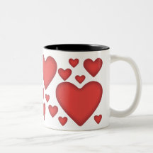 Valentines Red Heart Coffee Mug