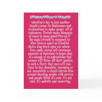 Valentine's Sucks Greeting Card