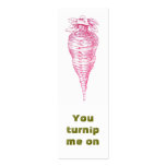 Valentine's Tiny Cards - You Turnip Me On business cards