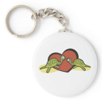 Valentines Turtle Love Keychains