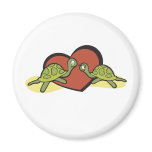Valentines Turtle Love magnets