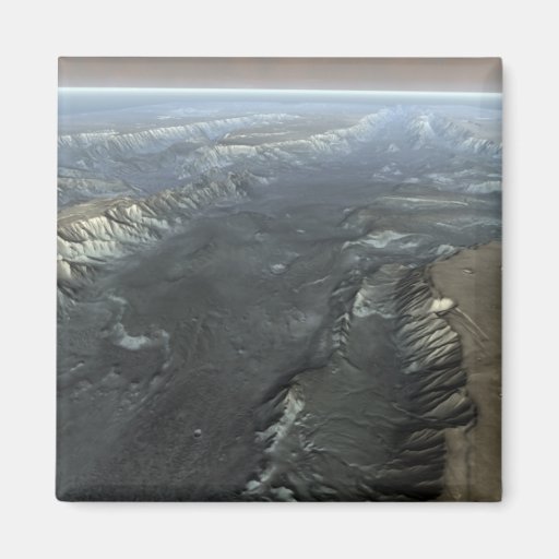 Valles Marineris, the Grand Canyon of Mars Refrigerator Magnet