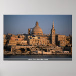 Valletta, from Sliema Bay, Malta Posters