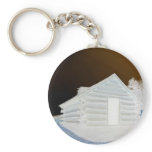 Valley Forge, Pa Cabin (colours modified) keychains