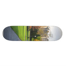 Valley Gardens Park In Autumn In Harrogate Skate Boards