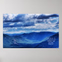 Valley HDR Print w/Scripture Verse