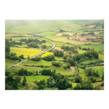 Valley landscape custom invitation