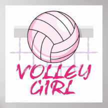valley volley girl volleyball design print