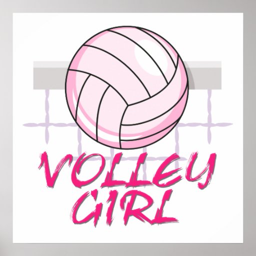 valley volley girl volleyball design print