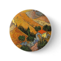 Valley with Ploughman From Above; Vincent van Gogh