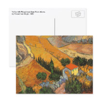 Valley with Ploughman From Above; Vincent van Gogh