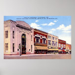 Valparaiso, Indiana East from Courthouse Poster