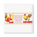 ValxArt 1957 2017 zodiac fire rooster Aquarius magnets