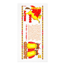 Valxart 1966 2026 Fire Horse zodiac Gemini Personalised Photo Card