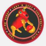 Valxart 1967 2027 Fire Sheep zodiac Capricorn Stickers