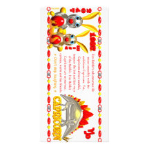 Valxart 1987 2047 FireRabbit zodiac Capricorn Custom Photo Card
