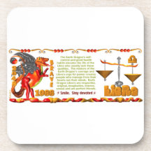 Valxart 1988 2048 EarthDragon zodiac Libra Coaster
