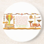 Valxart 1989 2049 EarthSnake zodiac Libra Beverage Coaster