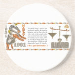 Valxart 1991 2051 MetalSheep zodiac Libra Coasters