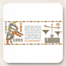 Valxart 1991 2051 MetalSheep zodiac Libra Drink Coaster