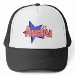 ValxArt America  red,white and blue design hats