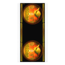 Valxart Gothic Virgo zodiac astrology Personalized Photo Card