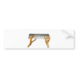 Valxart keyboard hands design bumper stickers