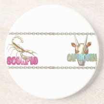 Valxart Scorpio Capricorn zodiac friendship Coasters