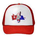 ValxArt USA flag stars and stripes design on Trucker Hats