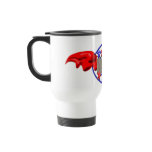 Valxart USA flying wings on white travel mug