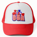 Valxart USA STAR RED,WHITE AND BLUE FISH hats