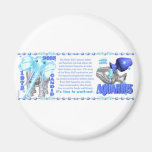 Valxart's 1973 Zodiac  water Bull born Aquarius Fridge Magnets