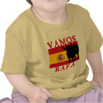 Vamos Rafa With Flag of Spain Tshirts