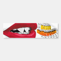 Vampira Mouth Bumper Stickers