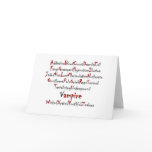Vampire Alphabet Greeting Cards