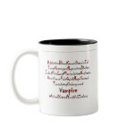 Vampire Alphabet mugs