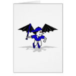 vampire baseball bat boy greeting cards